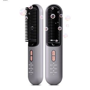 Cordless Hair Straightener Brush for Travel